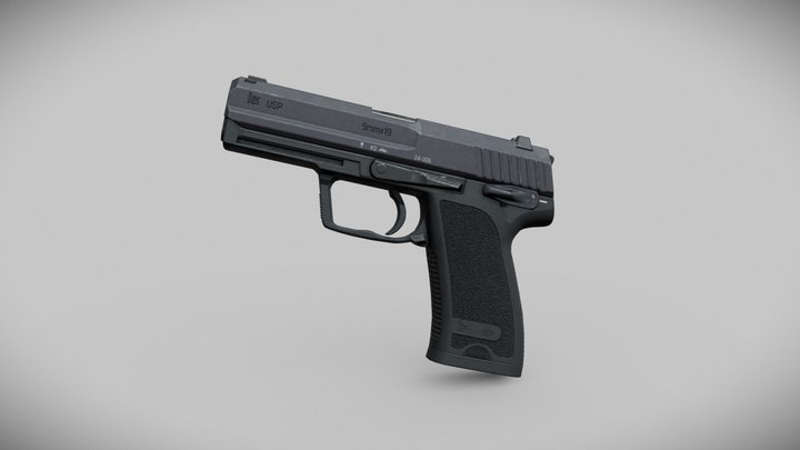 USP 9mm [reworked] 3D Model