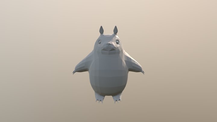 Retopo Totoro Ver 2 3D Model