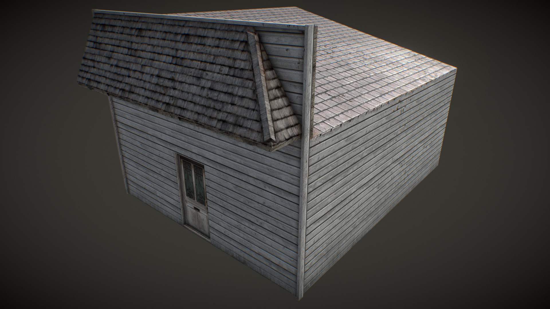 3D model Wood House - This is a 3D model of the Wood House. The 3D model is about a house with a window.