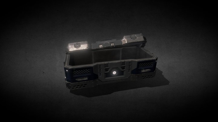 Sci-fi Ammo Cache 3D Model