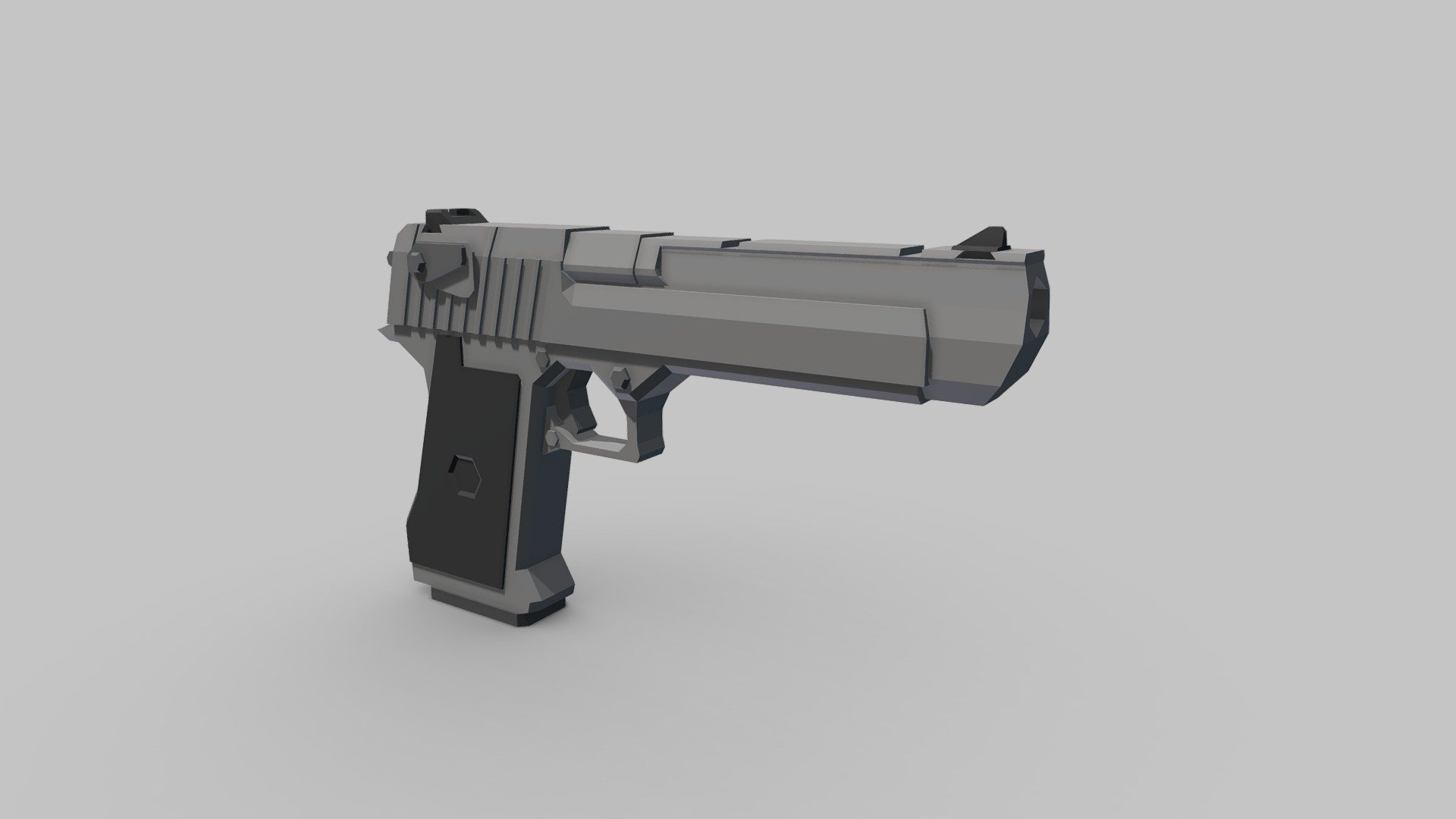 Low Poly Pistol Desert Eagle - Download Free 3D model by CastleBravo ...