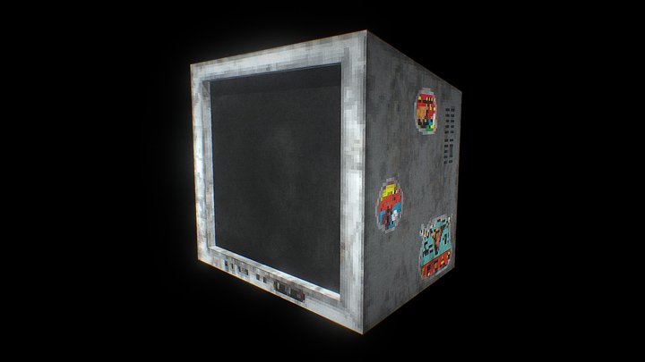PSX Old TV 3D Model