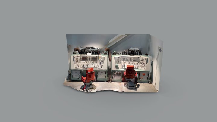 Day 15: nuclear missile launch control 3D Model
