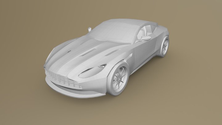 car modeling ( aston martin DB 11 ) 3D Model