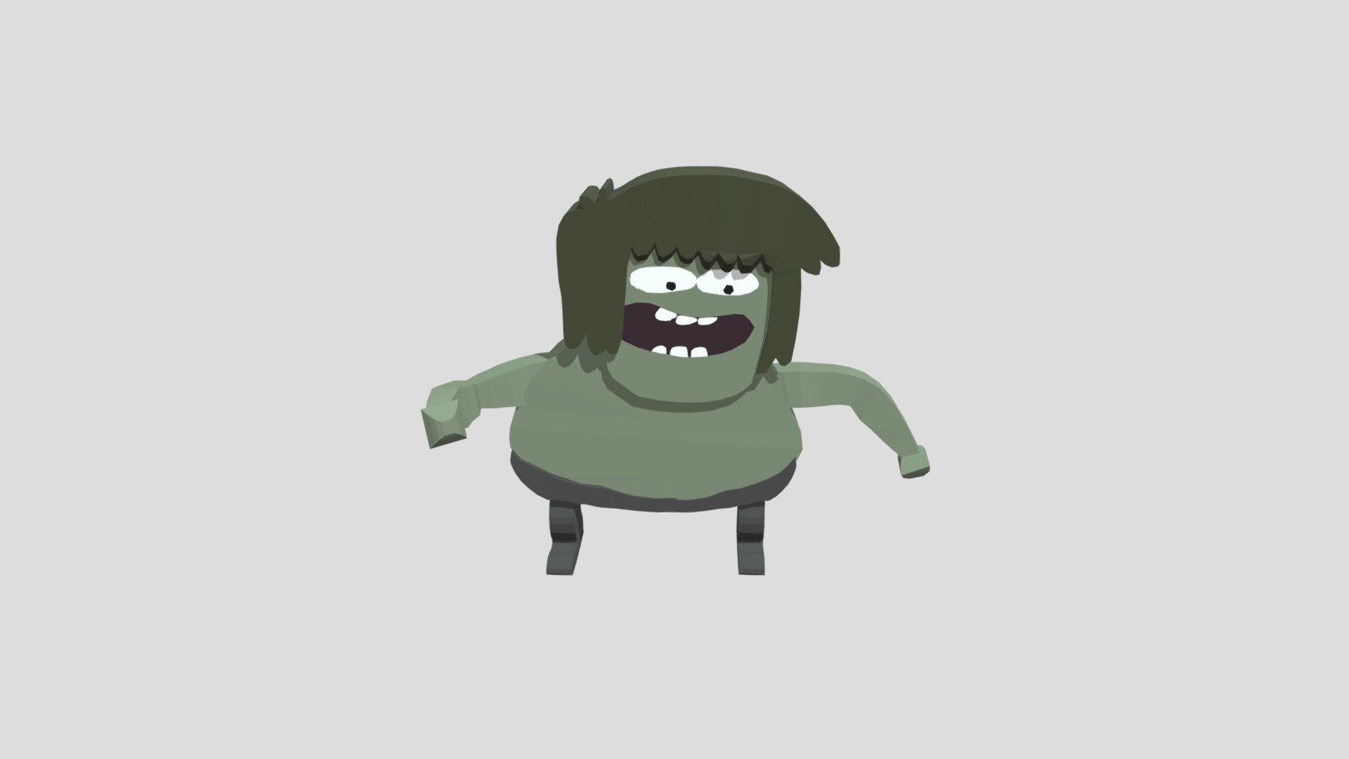Musculoso low poly