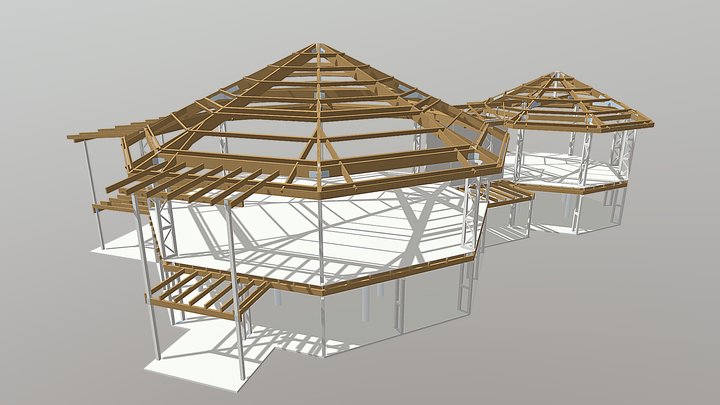Straw Bale House 3D Model
