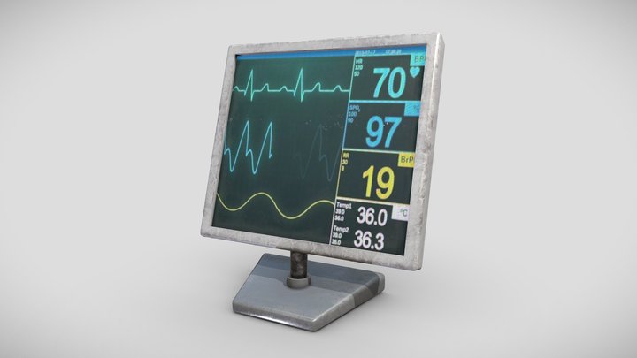 Monitor with heart rate