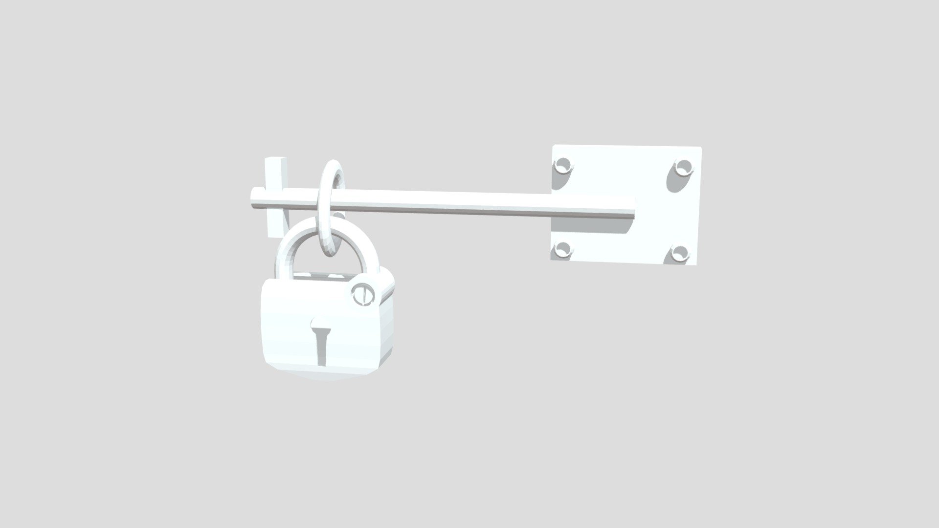 low_poly_lock