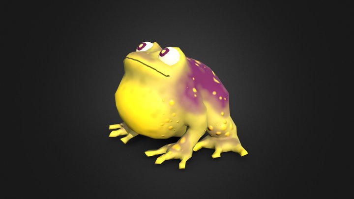 Toony Toad 3D Model
