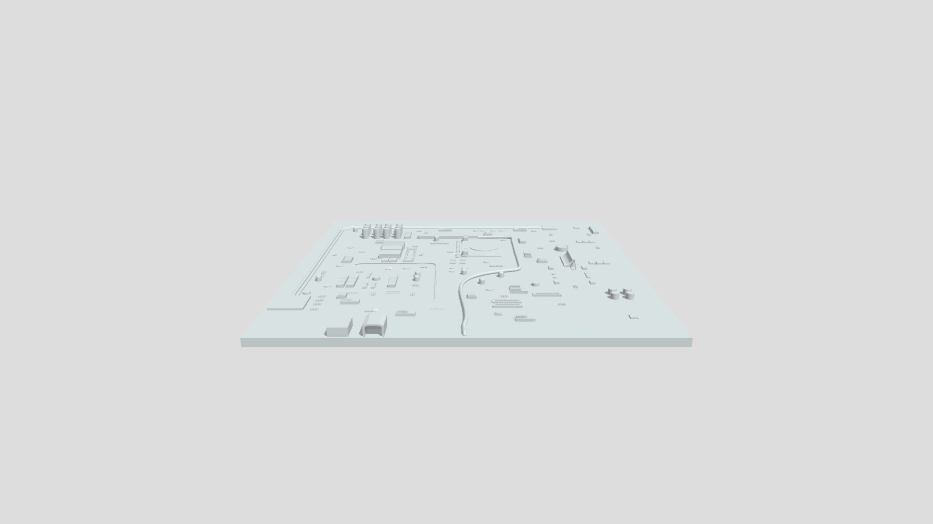 Sci-fi motherboard model