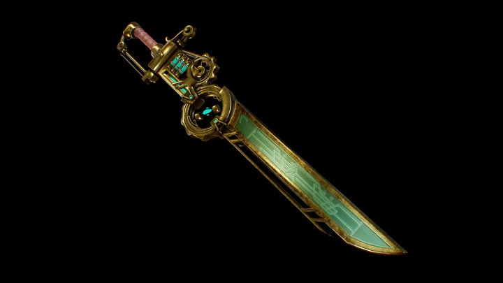 Steampunk Sword 3D Model