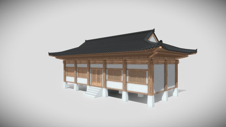 Korean Traditional Architecture Module 3D Model