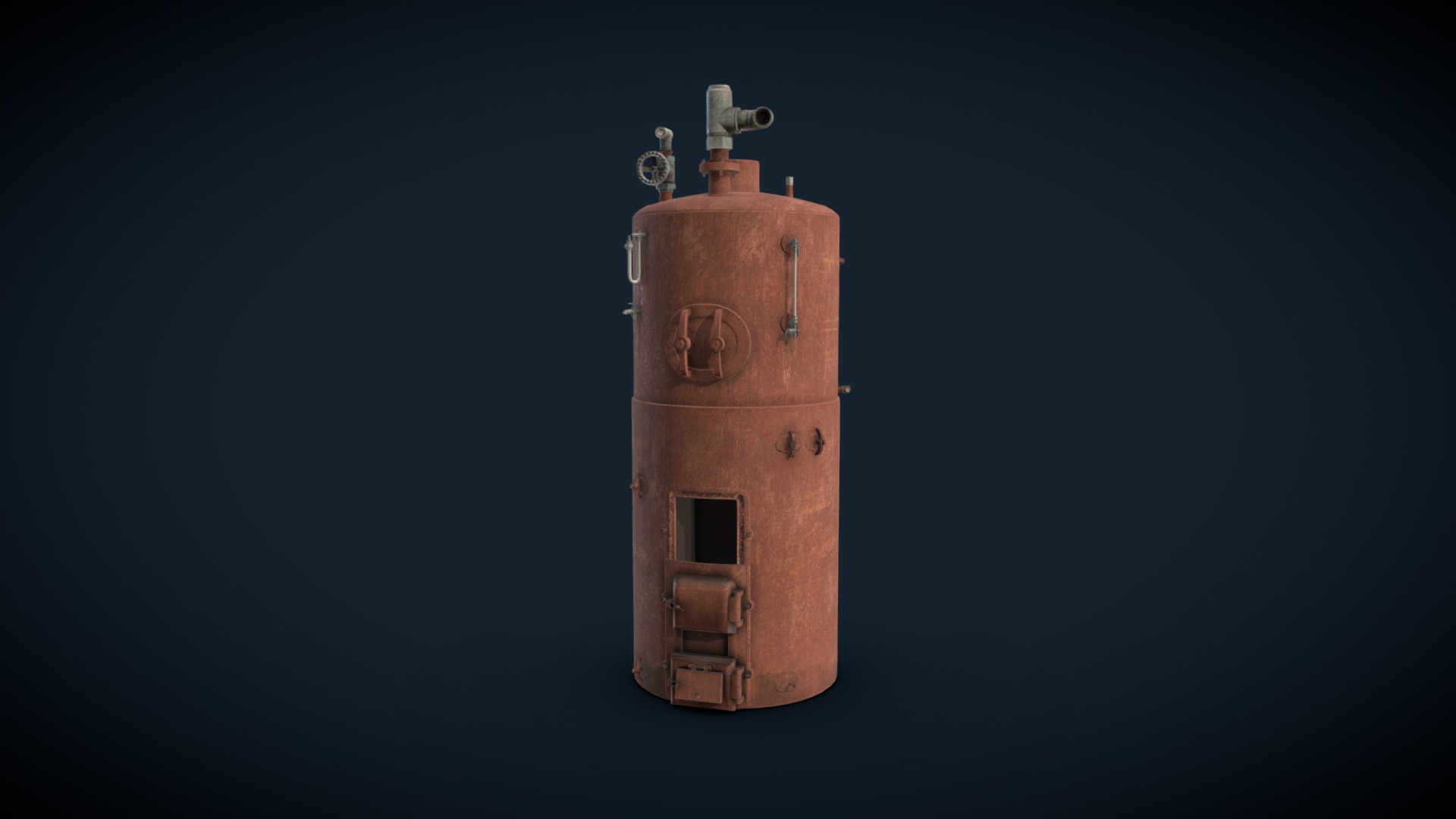 3D model Boiler - This is a 3D model of the Boiler. The 3D model is about a small wooden tower.