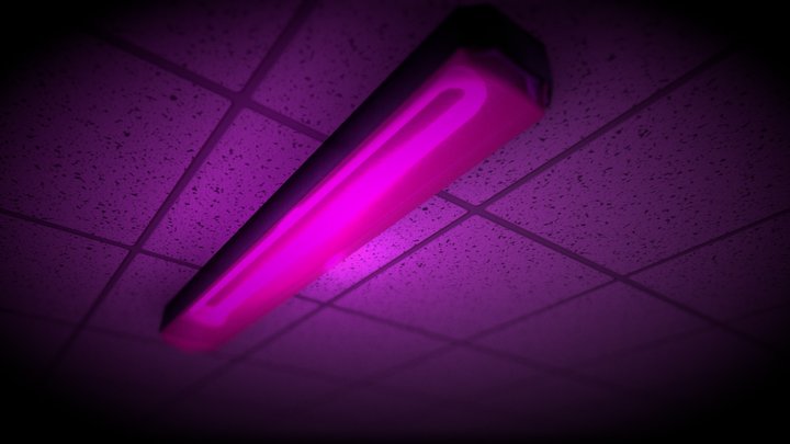 black ceiling light 3D Model