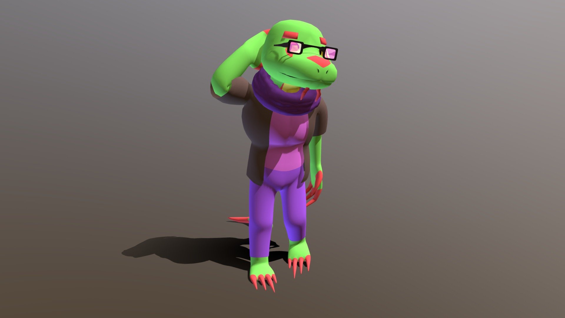 Tial, the Space-Lizard - 3D model by Haxolotl [2efe2a8] - Sketchfab