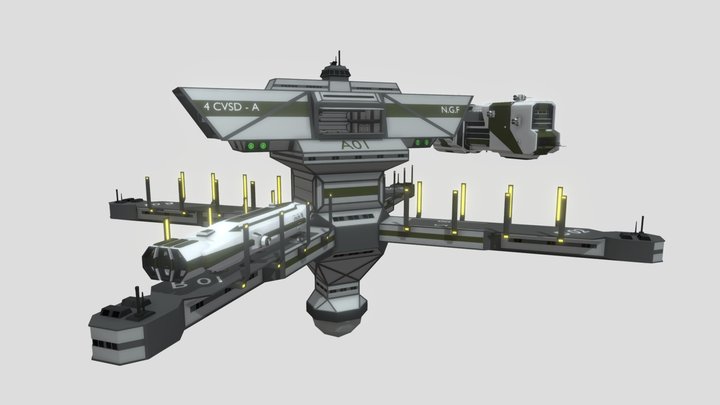 Type 4CVSD - A Space Dock 3D Model