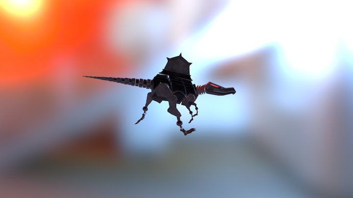Robot Spinosaurus Run 3D Model