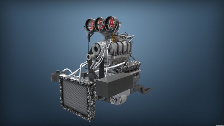 Burnout Masters Engine 4 3D Model
