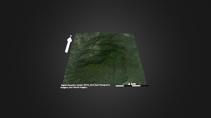 海南五指山二峰 – Free 3D Model STL