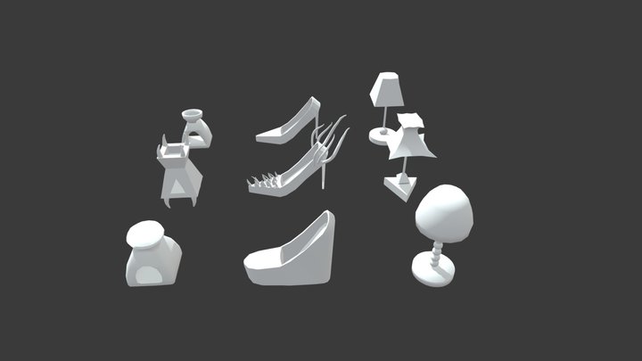 Silouettes (XYZ School) 3D Model