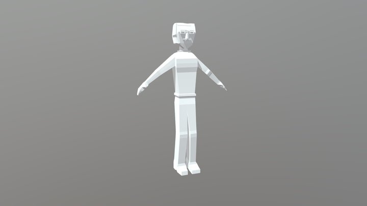 Low Poly Character Rigged (Charles) 3D Model