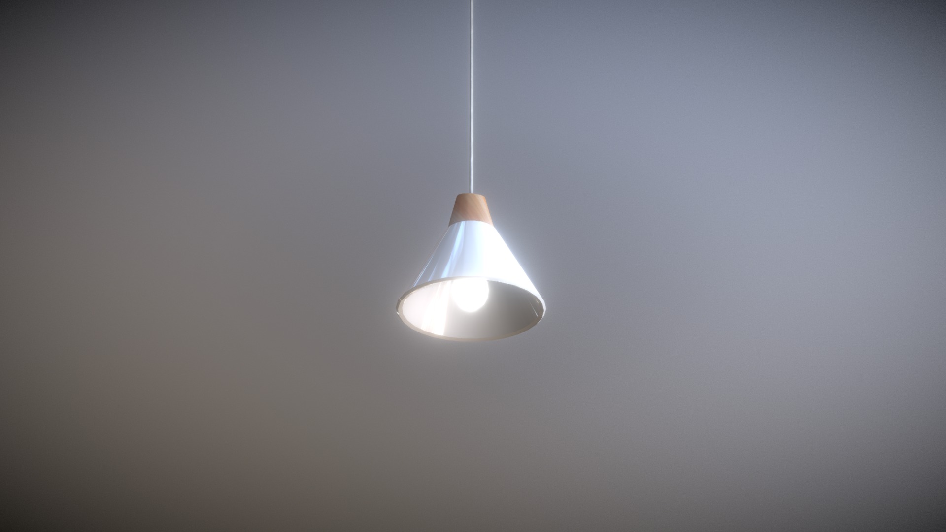 3D model Hanging Ceiling Lamp low-poly game ready - This is a 3D model of the Hanging Ceiling Lamp low-poly game ready. The 3D model is about a light fixture on a ceiling.