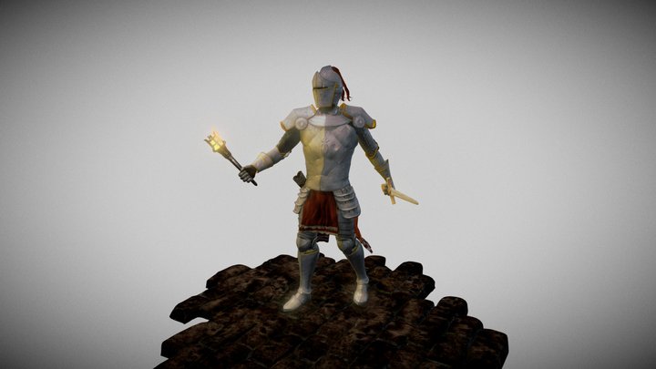 Medieval Knight 3D Model