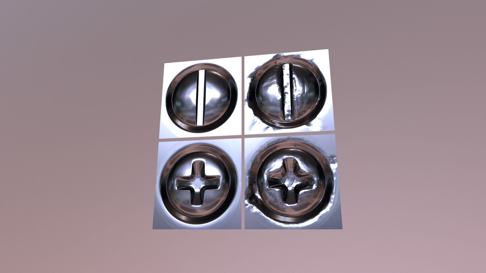 Normal screws Download Free 3D model by Yuri Kruglov (YuriKruglov