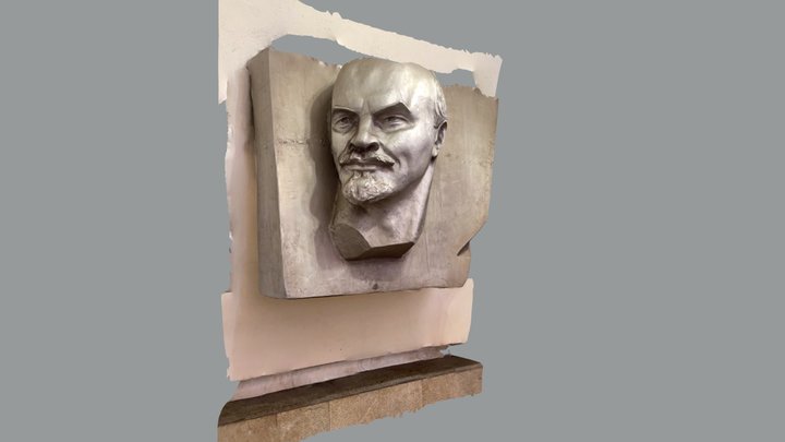 Vladimir Lenin on Ploschad Ilyicha metro station 3D Model