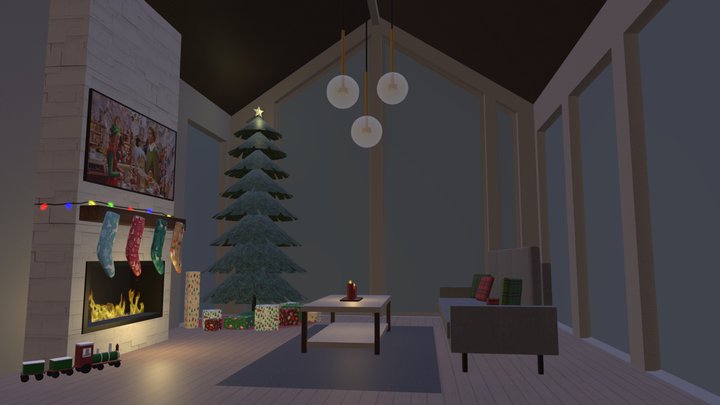 Christmas Scene 3D Model