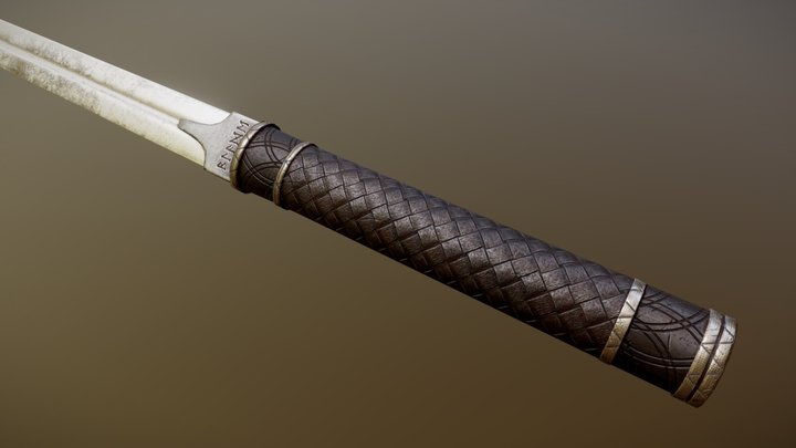 Assassin's Straight Sword 01 3D Model