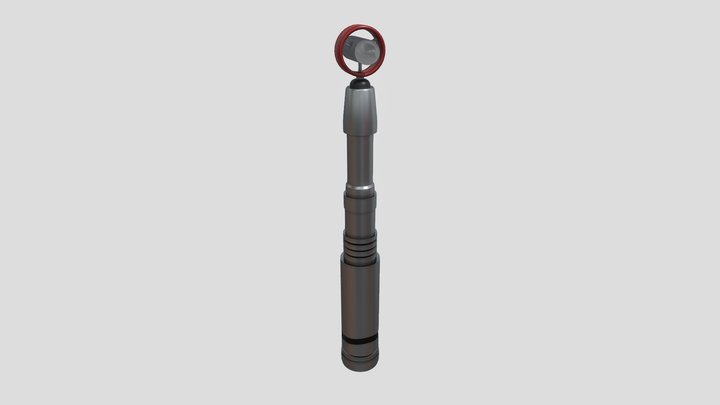 Doctor Who Sonic Screwdriver 4th Doctor 3D Model