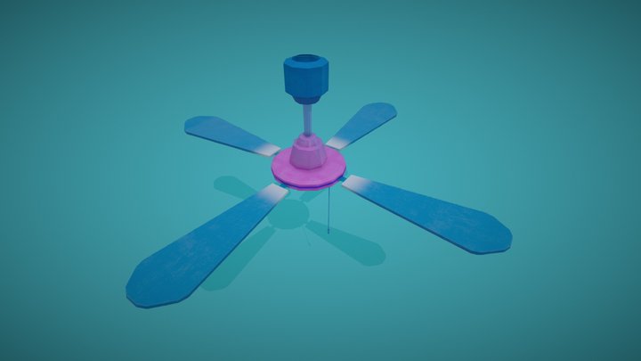 Fan | Ceiling fan | Game Asset 3D Model