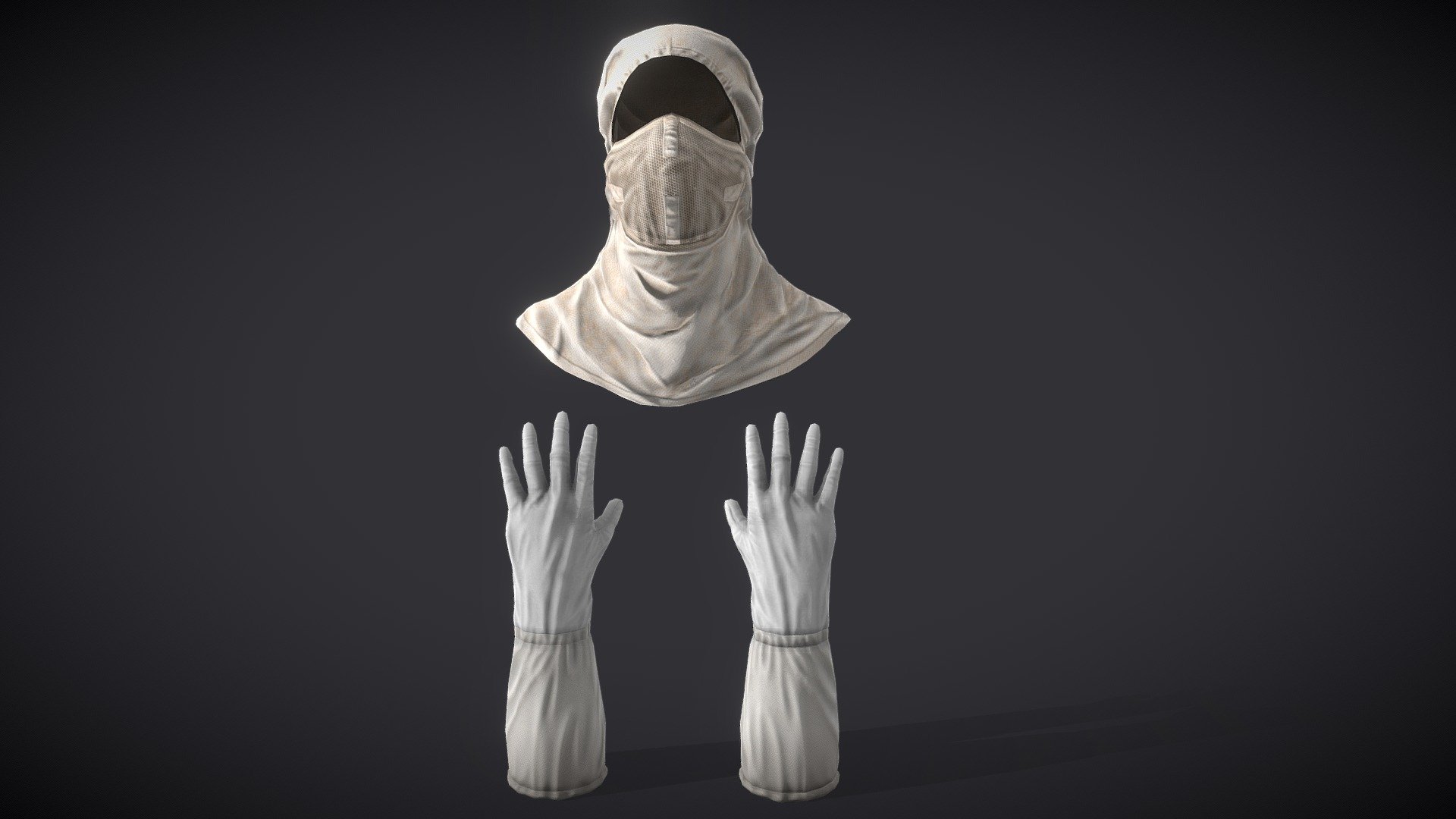Anti Flash Hood And Gloves - Buy Royalty Free 3D model by StellarX ...