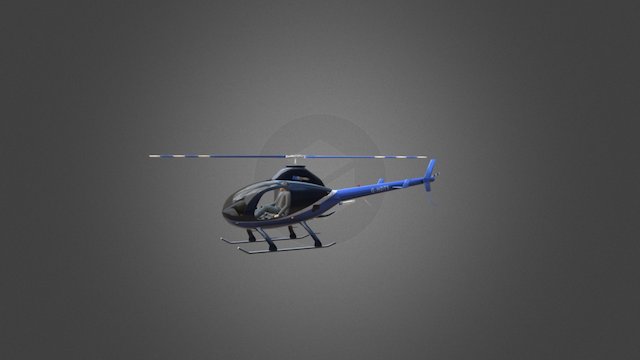 Rotorway Talon helicopter 3D Model