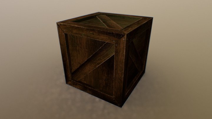 Crate 3D Model