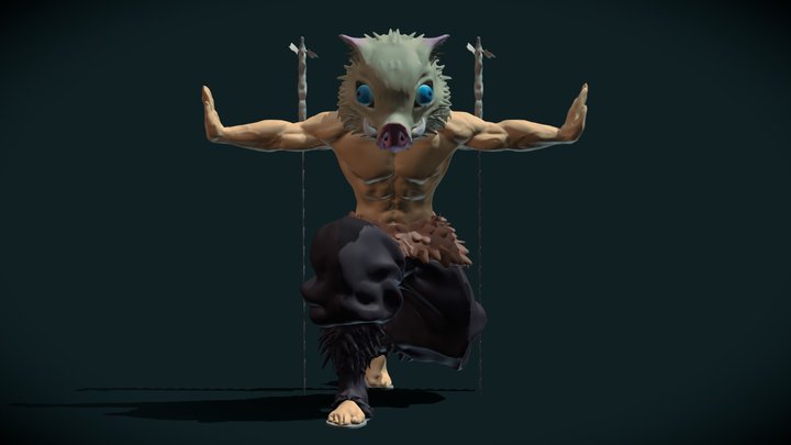 Inosuke - Kimetsu no yaiba (Demon Slayer) 3D Model