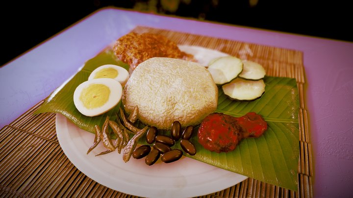 Nasi Lemak 3D Model