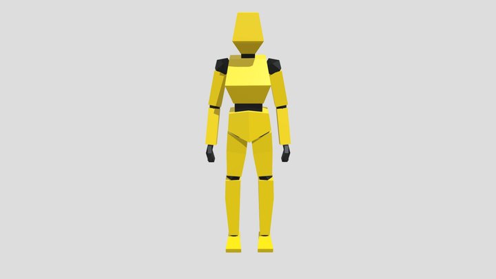 Low-poly test dummy.