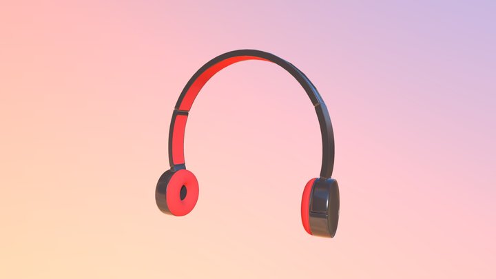 Wireless Headphones – High-Poly 3D Model