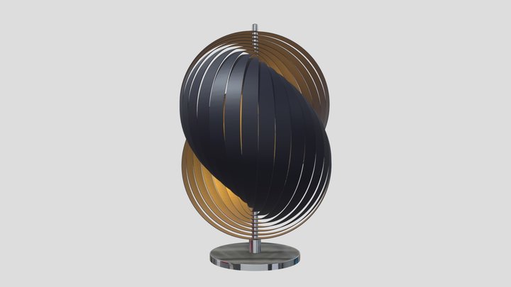 Modern Table Lamp, collection Luberon by Mathieu 3D Model