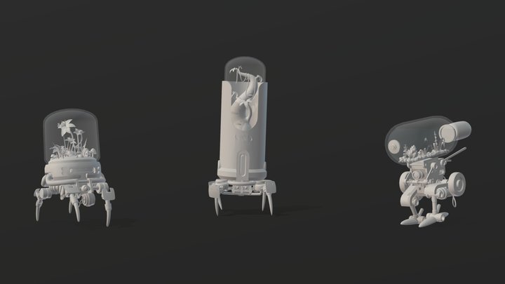 Terrarium Bots 3D Model