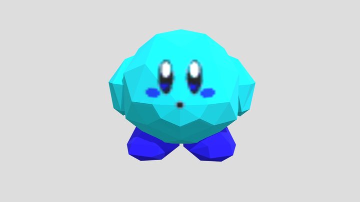 Super Smash Bros 64 - Blue Kirby