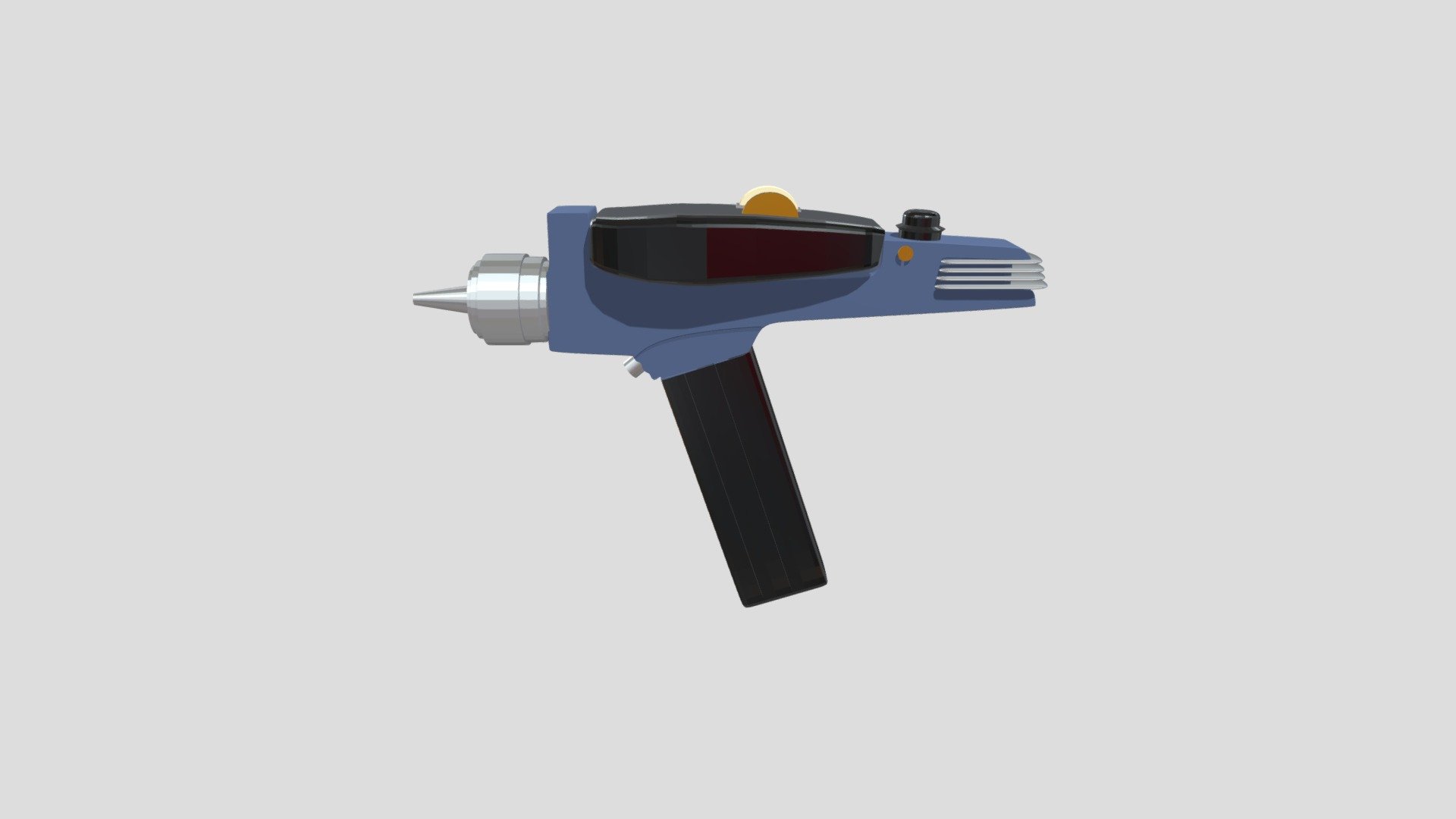 CAD02 - Low Poly Star Trek Phaser Gun