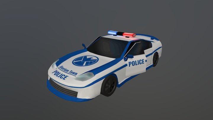Police Car 3D Model