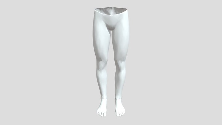 Rigged High Poly Legs 3D Model