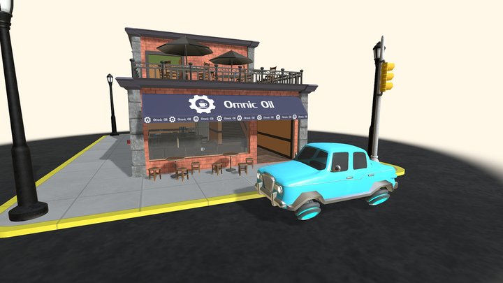 Omnic Oil Cafe 3D Model