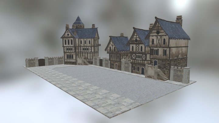 Medieval Street 3D Model