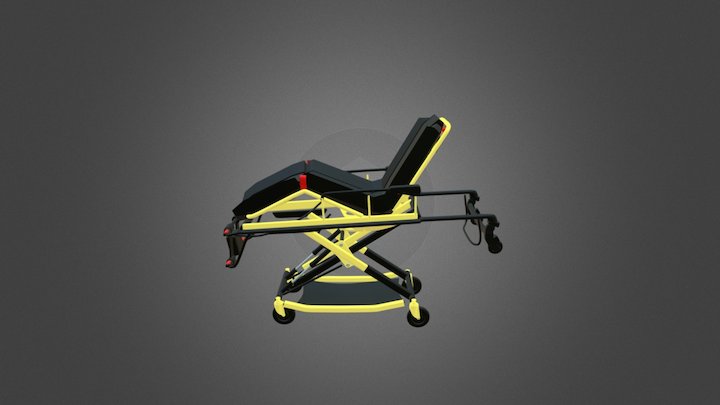 Medical Stretcher 3D Model