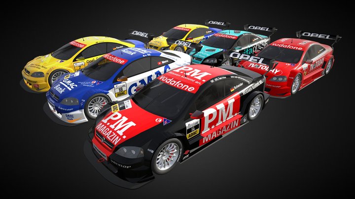 Opel DTM 2002 Season Pack 3D Model